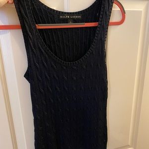 Cable Knot Ralph Lauren Navy Tank